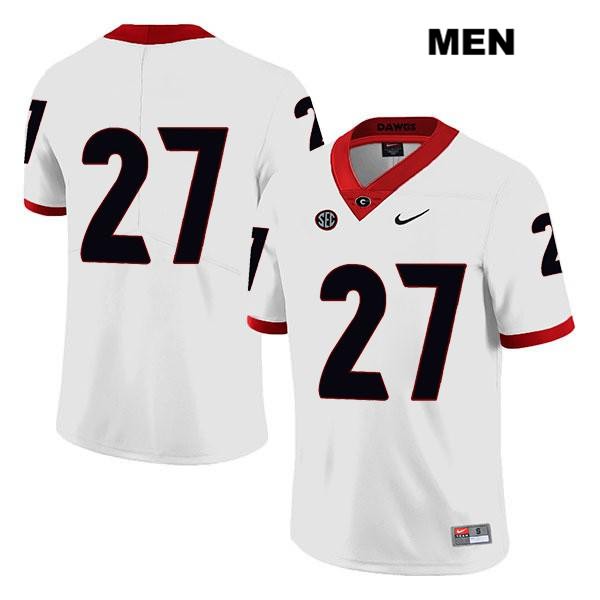 Georgia Bulldogs Men's Eric Stokes #27 NCAA No Name Legend Authentic White Nike Stitched College Football Jersey JAJ5556SB